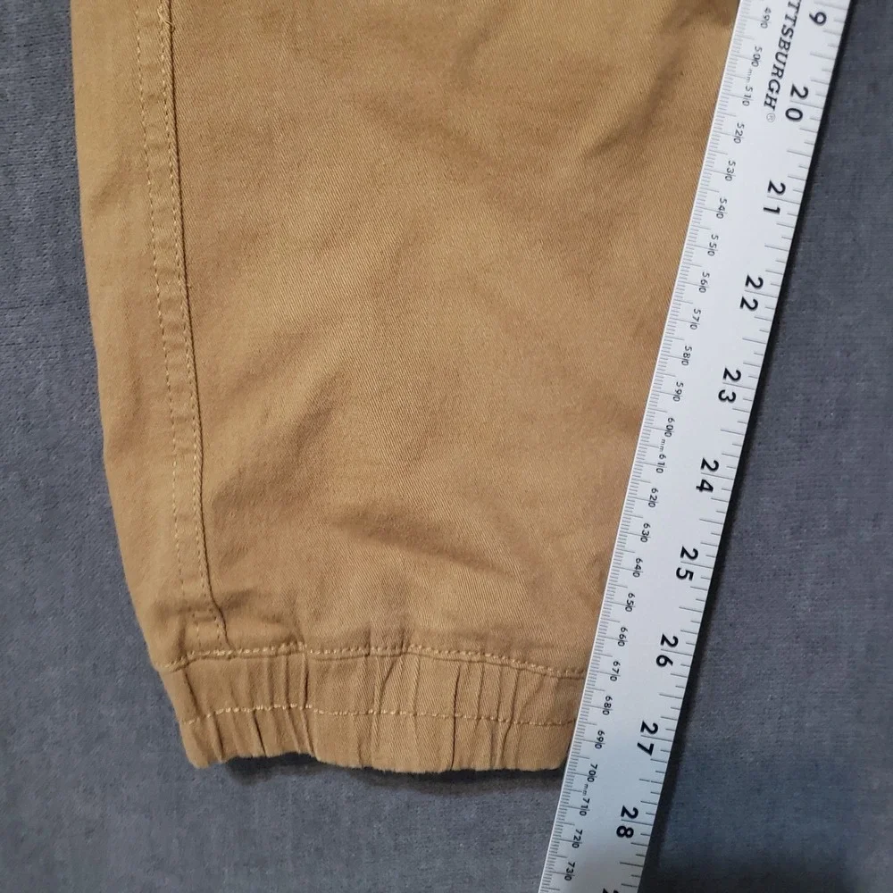 Hedge Jogger‎ Pants Mens Large Brown Tan Cotton Stretch Drawstring